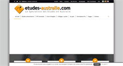 Desktop Screenshot of etudes-australie.com